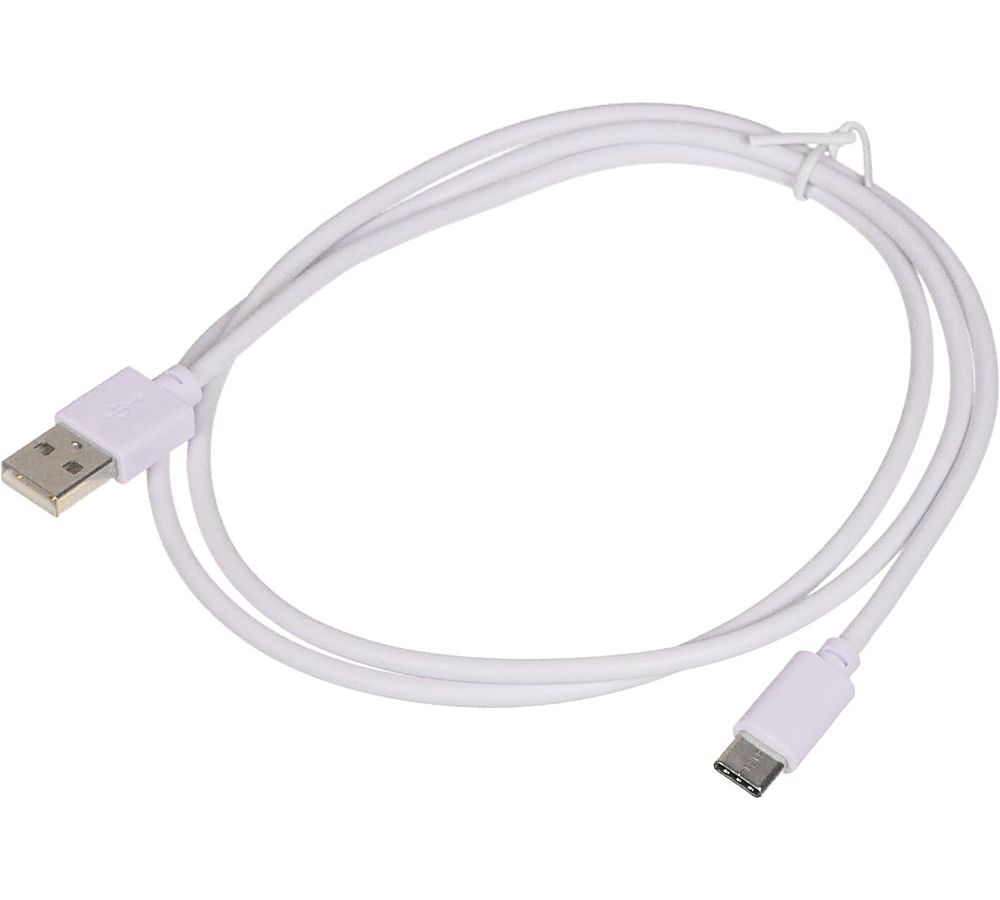 Кабель USB (m)-USB Type-C (m) 1м белый
Кабель USB (m)-USB Type-C (m) 1м белый