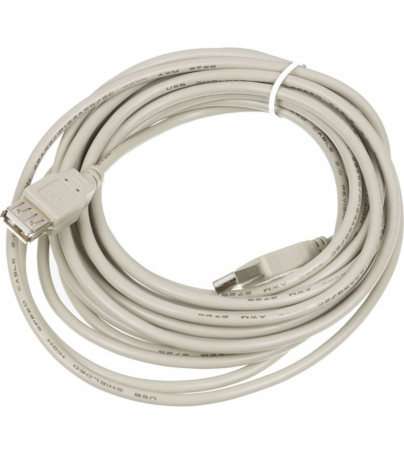 Кабель-удлинитель USB A(m) USB A(f) 5м
Кабель-удлинитель USB A(m) USB A(f) 5м