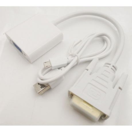 Переходник DVI-D (m) VGA (f) 0.23м
Переходник DVI-D (m) VGA (f) 0.23м