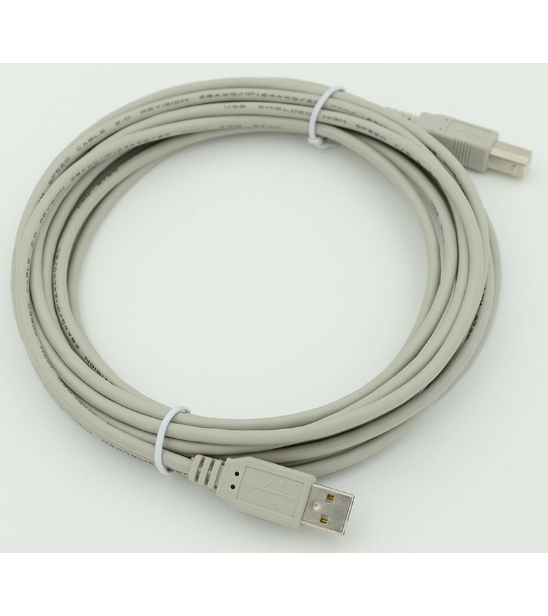 Кабель USB A(m) USB B(m) 5м серый
Кабель USB A(m) USB B(m) 5м серый