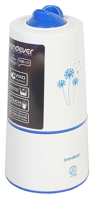 Увлажнитель воздуха Endever Oasis-131, 20Вт, 2л., 280 мл/с голубой
Увлажнитель воздуха Endever Oasis-131, 20Вт, 2л., 280 мл/с голубой