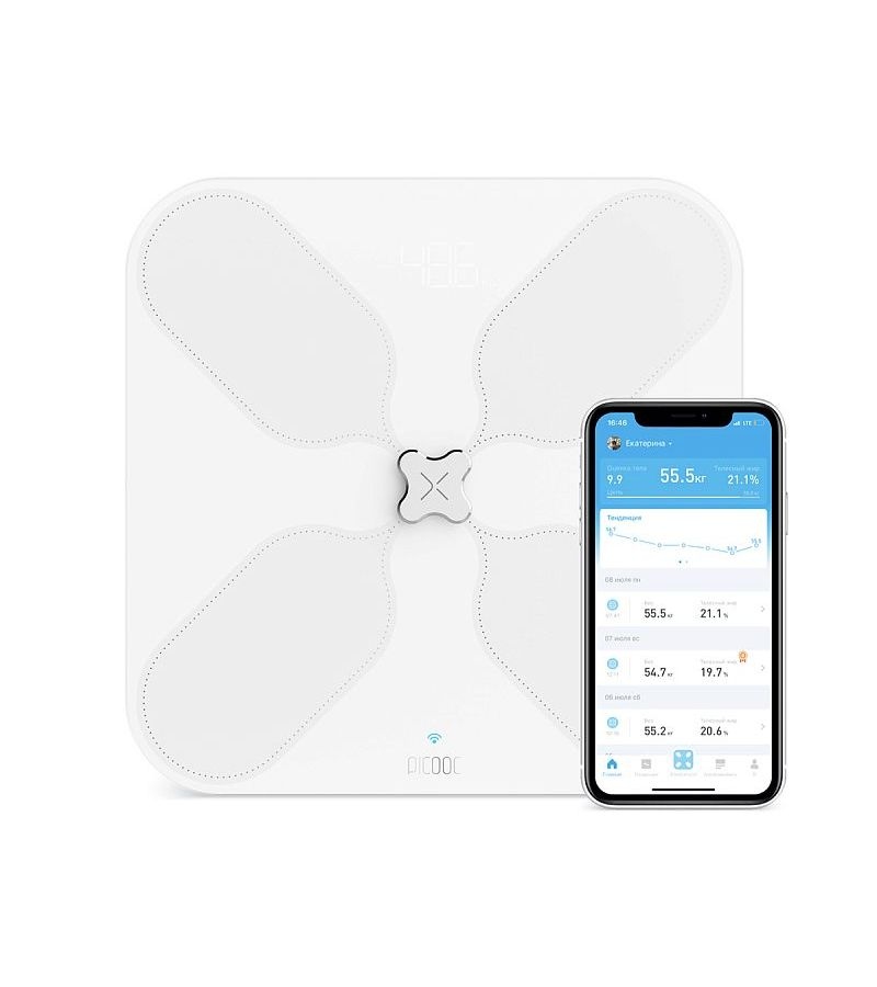 Весы напольные электронные Picooc S3 V2 белый
Весы напольные электронные Picooc S3 V2 белый