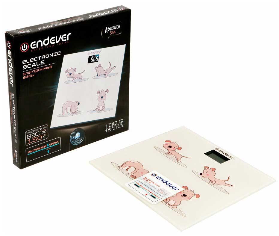 Весы напольные электронные Endever Aurora-564
Весы напольные электронные Endever Aurora-564