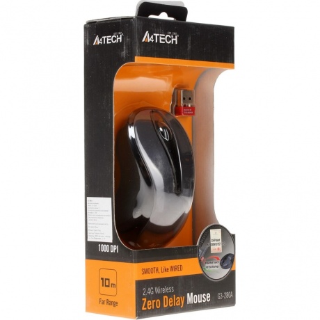 Мышь A4Tech V-Track G3-280A Grey USB, Черный
Мышь A4Tech V-Track G3-280A Grey USB, Черный