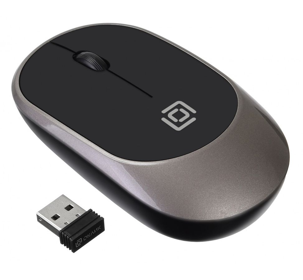Мышь Oklick 535MW черный/серый
Мышь Oklick 535MW черный/серый