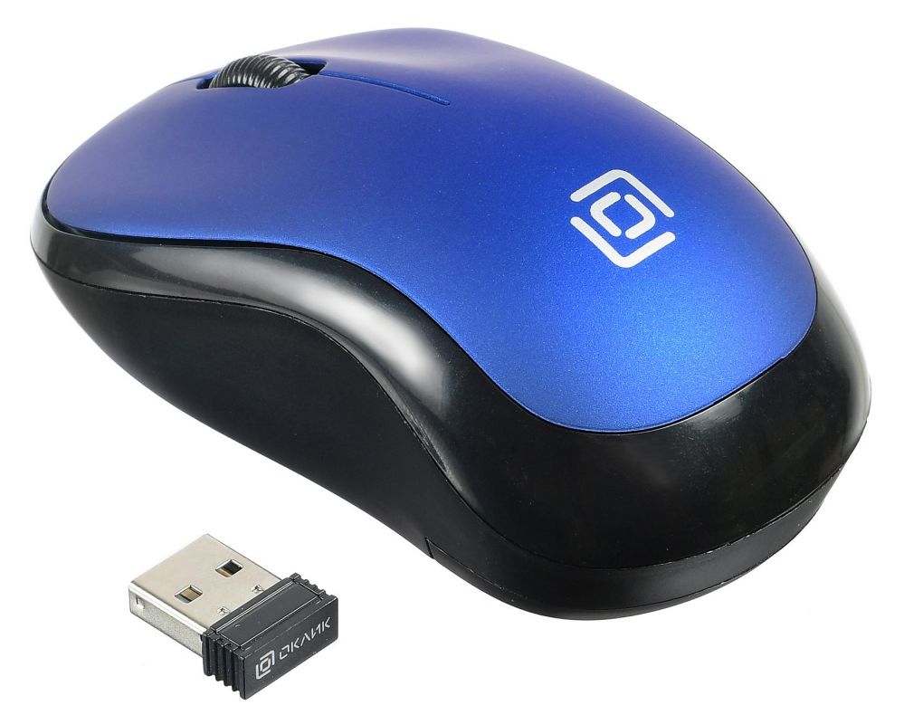 Мышь Oklick 655MW черный/синий
Мышь Oklick 655MW черный/синий