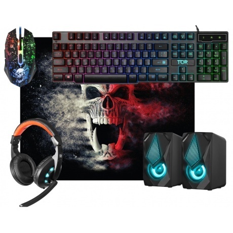 Набор мышь+коврик+гарнитура+клавиатура+колонка Defender MHP-127 (52127), Черный
Набор мышь+коврик+гарнитура+клавиатура+колонка Defender MHP-127 (52127), Черный