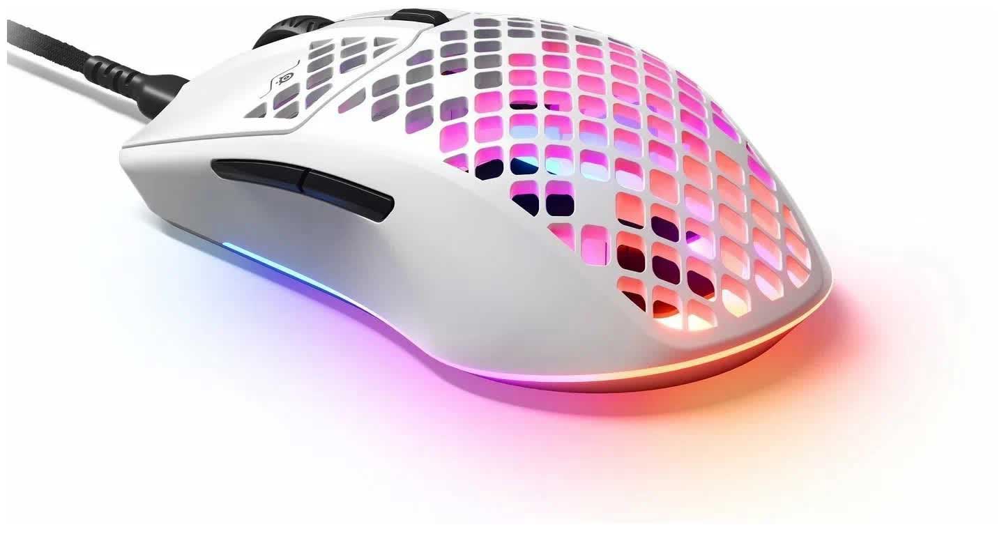 Мышь SteelSeries Aerox 3 белая (62603), Белый
Мышь SteelSeries Aerox 3 белая (62603), Белый