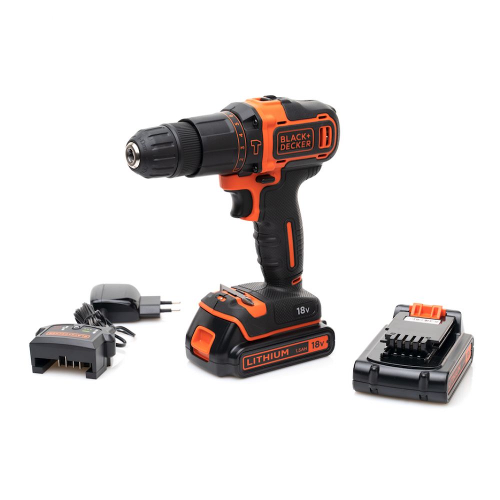 Дрель-шуруповерт ударная Black & Decker BDCHD18KB-XK аккум. патрон:быстрозажимной (кейс в комплекте
Дрель-шуруповерт ударная Black & Decker BDCHD18KB-XK аккум. патрон:быстрозажимной (кейс в комплекте