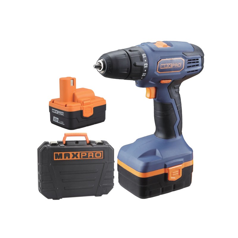 Дрель-шуруповерт аккумуляторная MAX-PRO 85020, 18В
Дрель-шуруповерт аккумуляторная MAX-PRO 85020, 18В