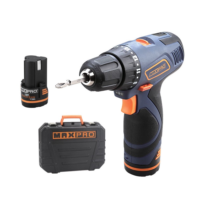 Дрель-шуруповерт аккумуляторная MAX-PRO 85024, 12В
Дрель-шуруповерт аккумуляторная MAX-PRO 85024, 12В