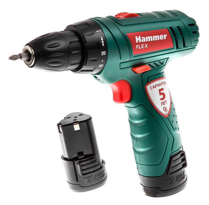 Дрель аккумуляторная Hammer Flex ACD12/2LE
Дрель аккумуляторная Hammer Flex ACD12/2LE