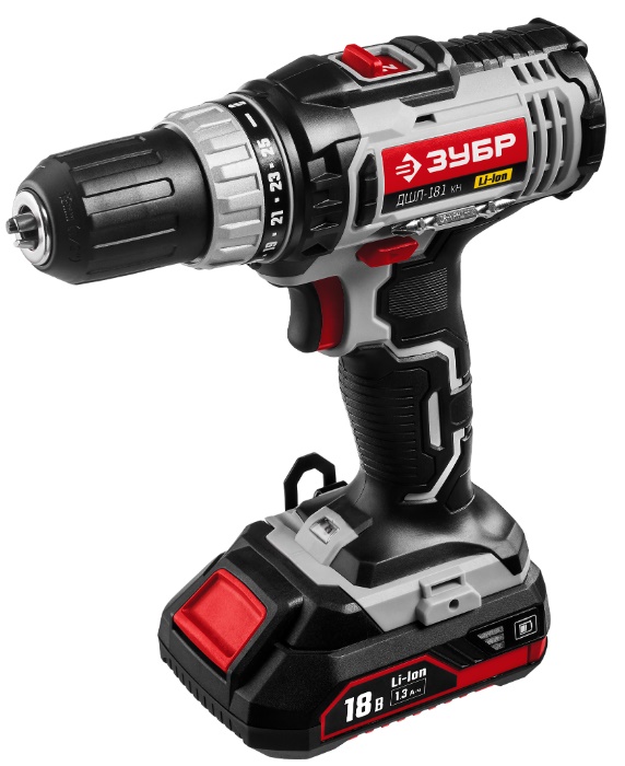 Дрель-шуруповерт Зубр ДШЛ-181 КН
Дрель-шуруповерт Зубр ДШЛ-181 КН