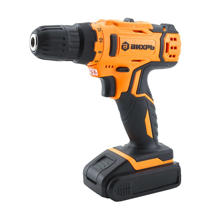 Дрель-шуруповерт аккумуляторная Вихрь ДА-18Л-2 (72/14/16)
Дрель-шуруповерт аккумуляторная Вихрь ДА-18Л-2 (72/14/16)