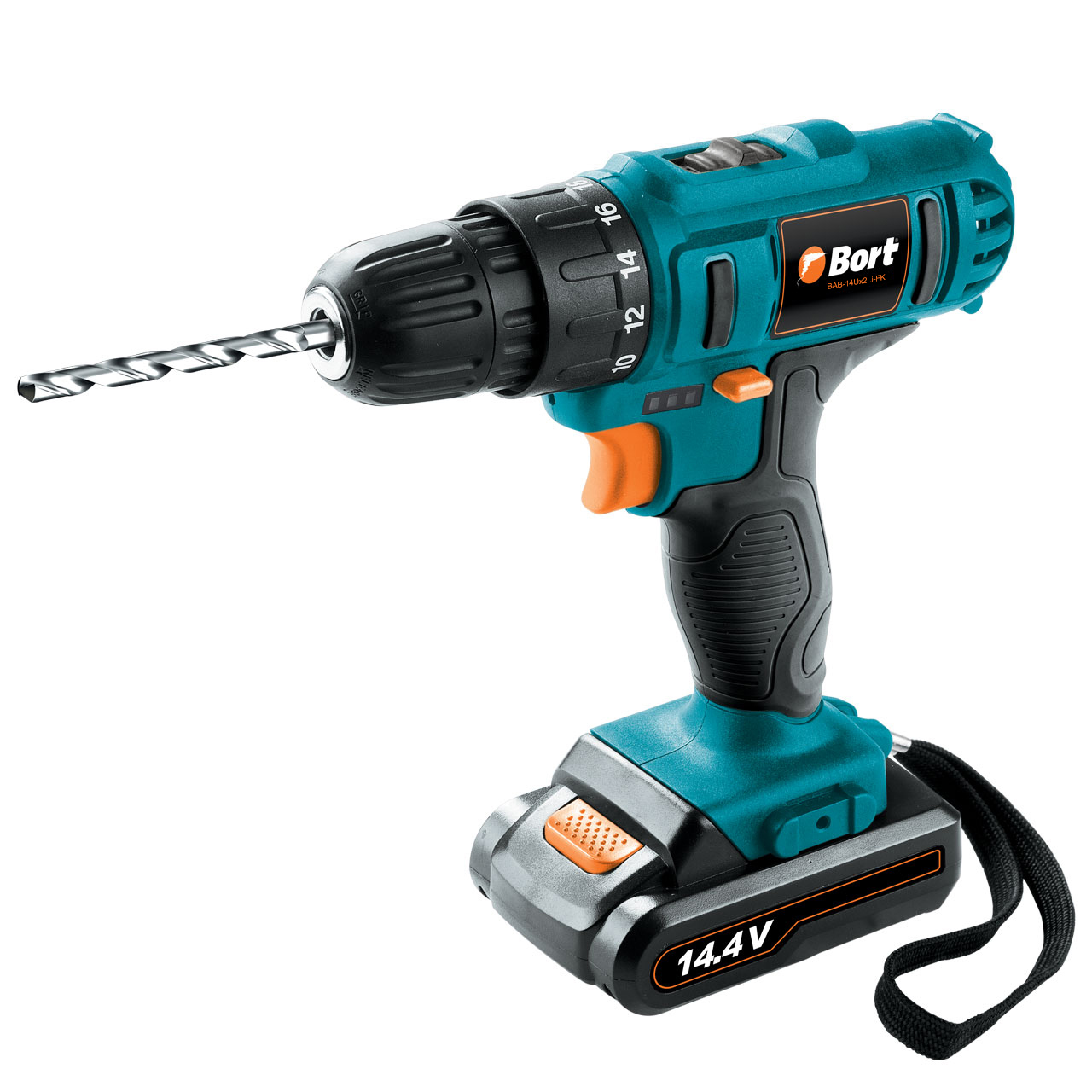 Дрель-шуруповерт аккумуляторная Bort BAB-14Ux2Li-FK 91274007
Дрель-шуруповерт аккумуляторная Bort BAB-14Ux2Li-FK 91274007