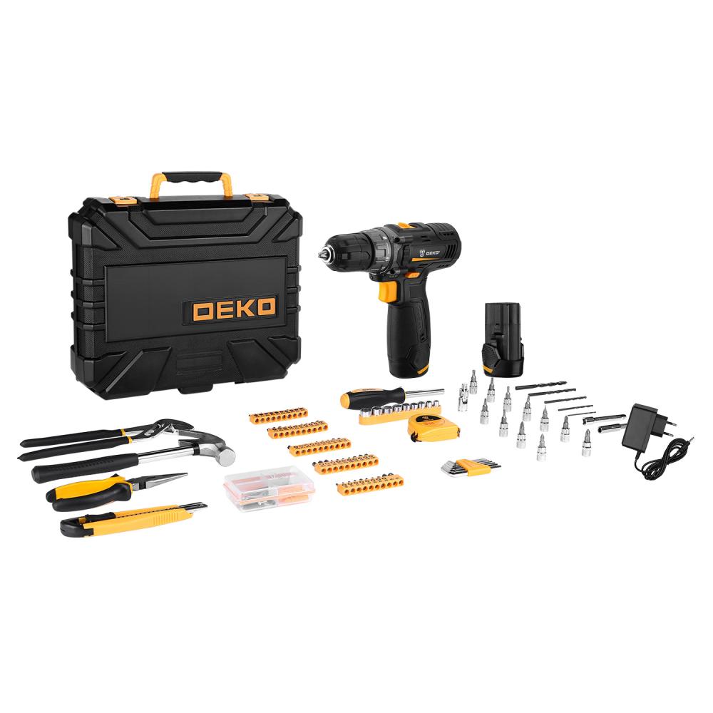 Дрель-шуруповерт аккумуляторная Deko GCD12DU3 2x12V Li-Ion + набор 195 предметов 063-4134
Дрель-шуруповерт аккумуляторная Deko GCD12DU3 2x12V Li-Ion + набор 195 предметов 063-4134