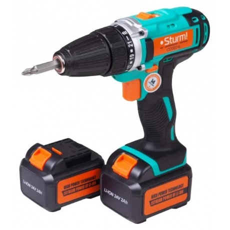 Дрель-шуруповерт аккумуляторная Sturm! CD3224L
Дрель-шуруповерт аккумуляторная Sturm! CD3224L