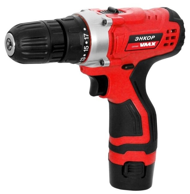 Дрель-шуруповерт аккумуляторная Энкор VMX VDS-10/14.4LS (510017)
Дрель-шуруповерт аккумуляторная Энкор VMX VDS-10/14.4LS (510017)
