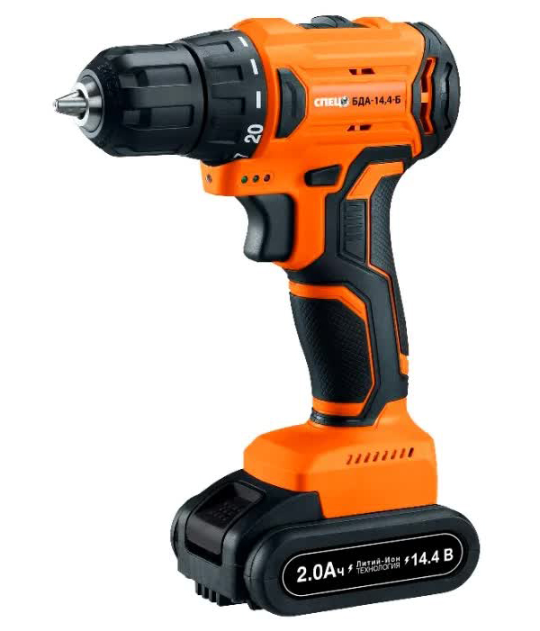 Дрель-шуруповерт Спец БДА-14,4-Б
Дрель-шуруповерт Спец БДА-14,4-Б