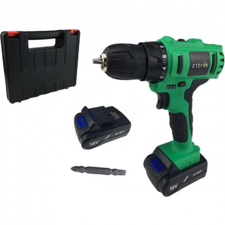 Дрель аккумуляторная Zitrek Greenpower 12-Li (12В, Li-ion аккумулятор 2шт, ЗУ, кейс, бита)
Дрель аккумуляторная Zitrek Greenpower 12-Li (12В, Li-ion аккумулятор 2шт, ЗУ, кейс, бита)