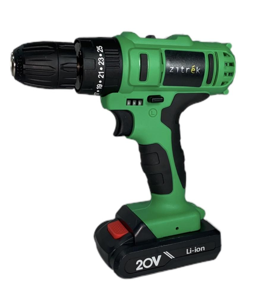 Дрель аккумуляторная ударная Zitrek Crusher 21-Li (20В, Li-ion аккум. 2шт, ЗУ, кейс, бита)
Дрель аккумуляторная ударная Zitrek Crusher 21-Li (20В, Li-ion аккум. 2шт, ЗУ, кейс, бита)
