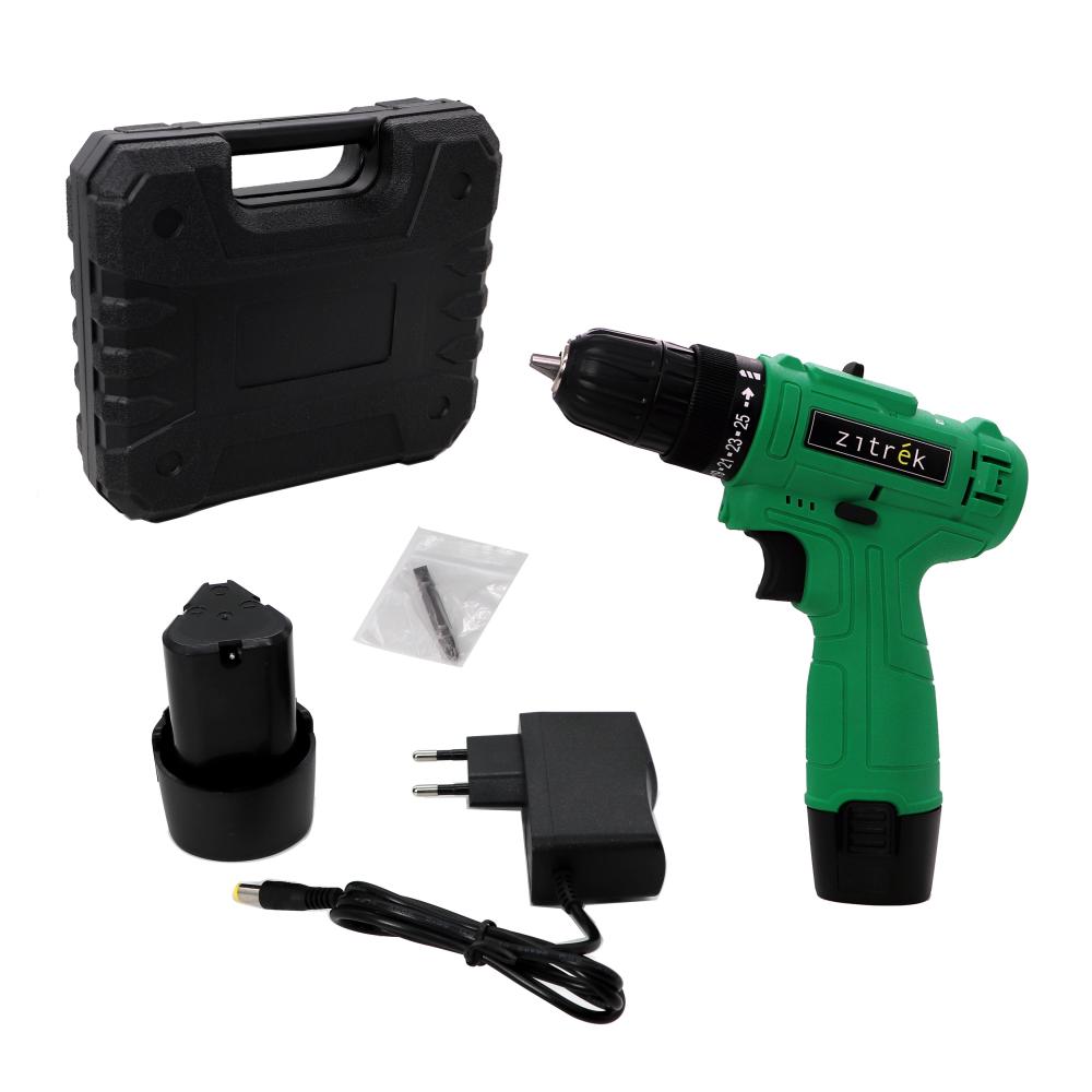 Дрель-шуруповерт аккумуляторная Zitrek Green 12-Li-ion Plus (12В, 2 Li-ion аккумулятора, бита, кейс)
Дрель-шуруповерт аккумуляторная Zitrek Green 12-Li-ion Plus (12В, 2 Li-ion аккумулятора, бита, кейс)