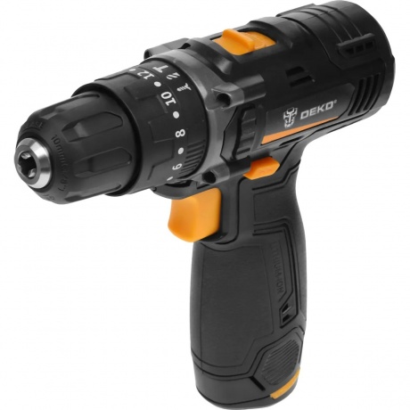 Дрель-шуруповерт ударная аккумуляторная DEKO GCD12DU, 12В, 1x1.5Ач
Дрель-шуруповерт ударная аккумуляторная DEKO GCD12DU, 12В, 1x1.5Ач