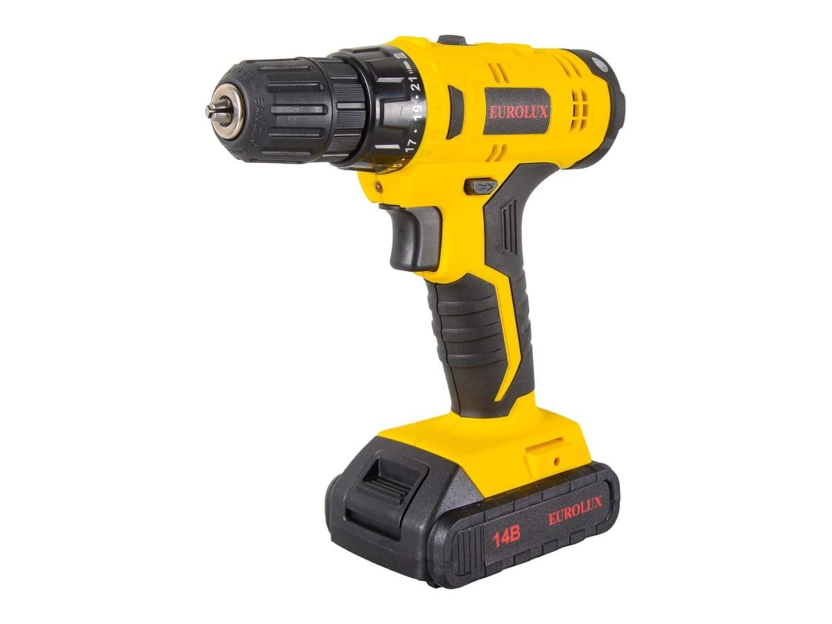 Дрель-шуруповерт аккумуляторная ДА-14/2Li Eurolux
Дрель-шуруповерт аккумуляторная ДА-14/2Li Eurolux