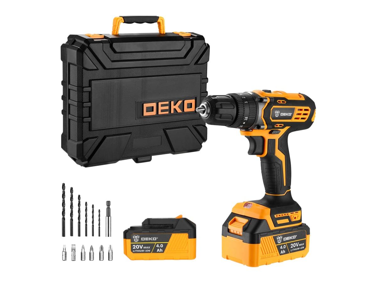 Дрель-шуруповерт аккумуляторная DEKO DKCD20 Impact SET 3 в кейсе + набор 63 инструмента, 20В, 2*2.0Ач
Дрель-шуруповерт аккумуляторная DEKO DKCD20 Impact SET 3 в кейсе + набор 63 инструмента, 20В, 2*2.0Ач