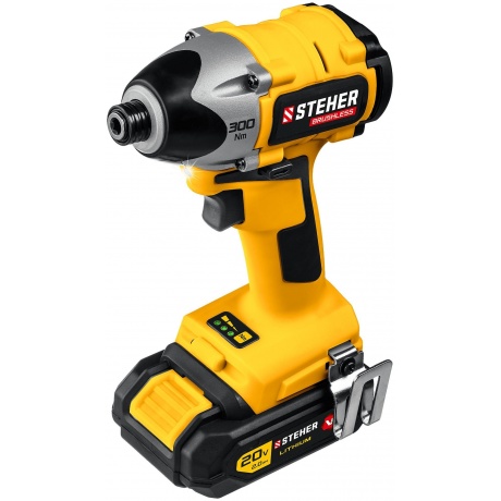 Бесщеточный винтоверт, кейс (CSB-300-2) STEHER V1, 20 В, 300 Н·м, 2 АКБ (2 А·ч)
Бесщеточный винтоверт, кейс (CSB-300-2) STEHER V1, 20 В, 300 Н·м, 2 АКБ (2 А·ч)