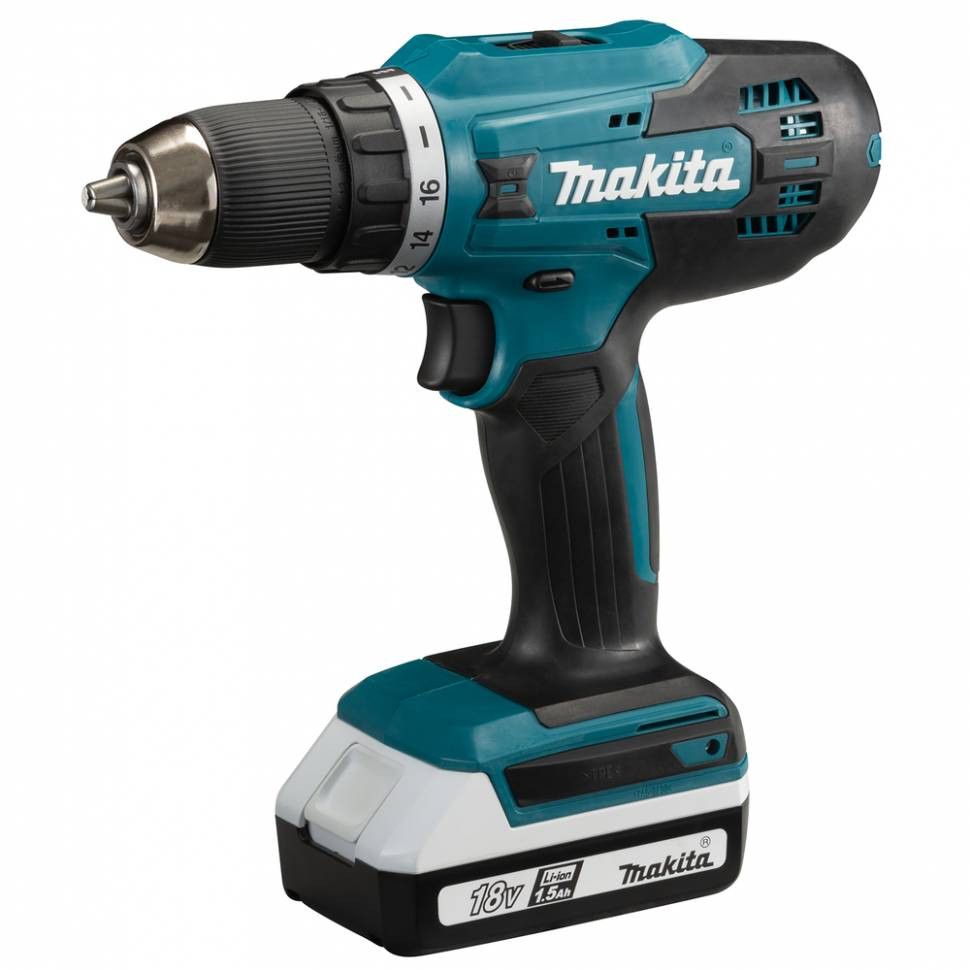 Аккумуляторная дрель-шуруповерт Makita G-серия 18 В DF488DWE
Аккумуляторная дрель-шуруповерт Makita G-серия 18 В DF488DWE