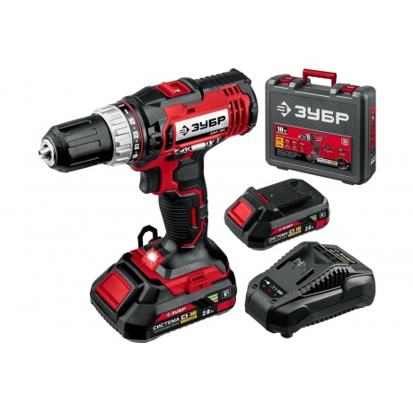 Дрель-шуруповерт ЗУБР С1-18, 18 В, 40 Н·м, 2 АКБ (2 А·ч),кейс (ДШЛ-185-22)
Дрель-шуруповерт ЗУБР С1-18, 18 В, 40 Н·м, 2 АКБ (2 А·ч),кейс (ДШЛ-185-22)