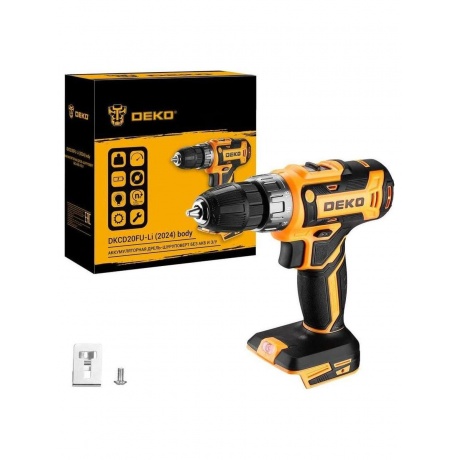 Аккумуляторная дрель-шуруповерт DEKO DKCD20FU-Li, 20В, без АКБ и з/у (2024)
Аккумуляторная дрель-шуруповерт DEKO DKCD20FU-Li, 20В, без АКБ и з/у (2024)