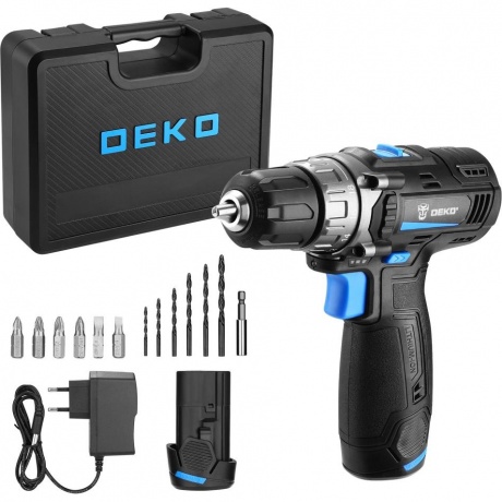 Аккумуляторная дрель-шуруповерт DEKO DKCD12V PRO в кейсе + оснастка 13 шт, 12В, 2х2.0Ач
Аккумуляторная дрель-шуруповерт DEKO DKCD12V PRO в кейсе + оснастка 13 шт, 12В, 2х2.0Ач