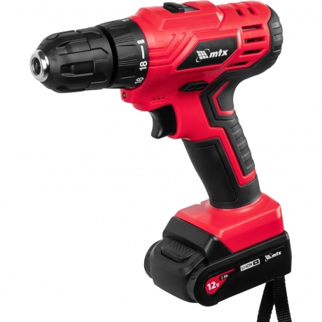 Дрель-шуруповерт аккумуляторная MCDL-12-02, Li-Ion, 12 В, 2 акк.// MTX
Дрель-шуруповерт аккумуляторная MCDL-12-02, Li-Ion, 12 В, 2 акк.// MTX