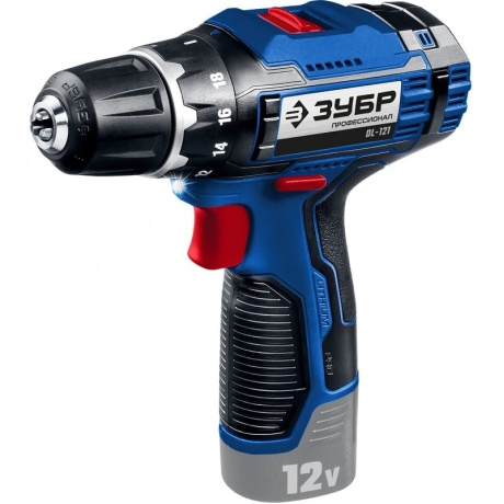 Дрель-шуруповерт ЗУБР 12 В, 40 Н·м, без АКБ (тип Т7), Профессионал (DL-121)
Дрель-шуруповерт ЗУБР 12 В, 40 Н·м, без АКБ (тип Т7), Профессионал (DL-121)
