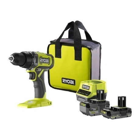 Дрель-шуруповерт Ryobi 18В RDD18-2C42S 5133005521
Дрель-шуруповерт Ryobi 18В RDD18-2C42S 5133005521