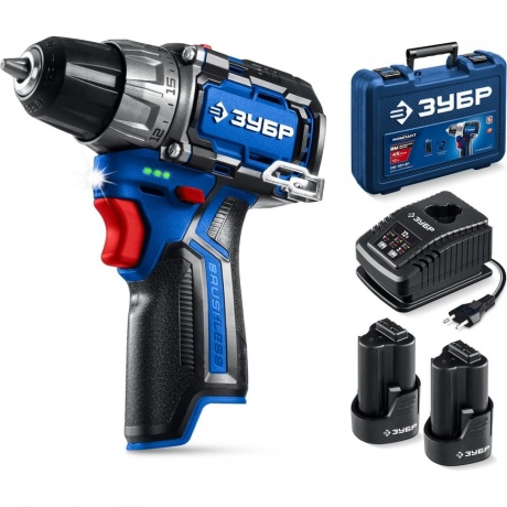 Дрель-шуруповерт ЗУБР КОМПАКТ #3, 12 В, 45 Н·м, 2 АКБ тип Т7 (2 А·ч), BRUSHLESS, кейс, Профессионал (DB-121-22)
Дрель-шуруповерт ЗУБР КОМПАКТ #3, 12 В, 45 Н·м, 2 АКБ тип Т7 (2 А·ч), BRUSHLESS, кейс, Профессионал (DB-121-22)