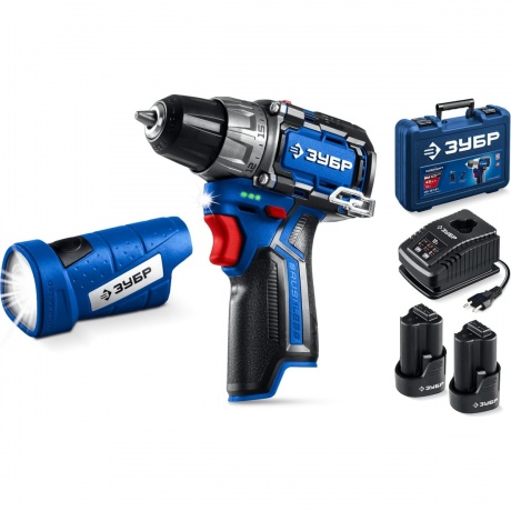 Набор: дрель-шуруповерт + LED фонарь ЗУБР КОМПАКТ #4, BRUSHLESS, 12 В, 45 Н·м, 2 АКБ тип Т7 (2 А·ч), кейс, Профессионал (DB-121-22F)
Набор: дрель-шуруповерт + LED фонарь ЗУБР КОМПАКТ #4, BRUSHLESS, 12 В, 45 Н·м, 2 АКБ тип Т7 (2 А·ч), кейс, Профессионал (DB-121-22F)