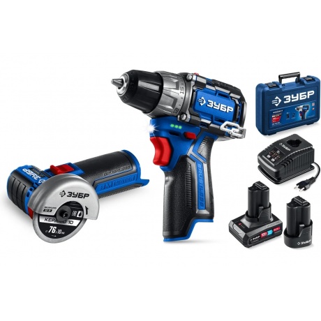 Набор: дрель-шуруповерт + мини УШМ ЗУБР КОМПАКТ #5, BRUSHLESS, 12 В, 45 Н·м, 2 АКБ тип Т7 (4 и 2 А·ч), кейс, Профессионал (DB-121-42AB)
Набор: дрель-шуруповерт + мини УШМ ЗУБР КОМПАКТ #5, BRUSHLESS, 12 В, 45 Н·м, 2 АКБ тип Т7 (4 и 2 А·ч), кейс, Профессионал (DB-121-42AB)