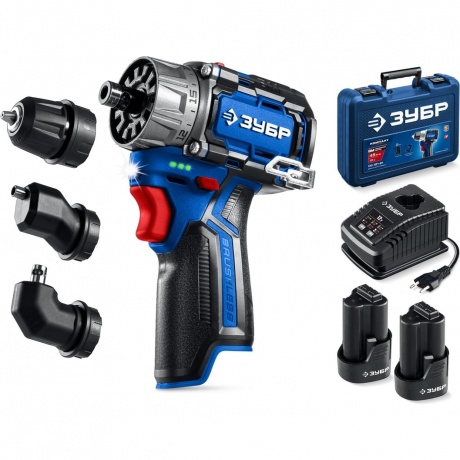 Дрель-шуруповерт ЗУБР КОМБИ #3, 12 В, 45 Н·м, 2 АКБ тип Т7 (2 А·ч), модульная, BRUSHLESS, кейс, Профессионал (DB-125-22)
Дрель-шуруповерт ЗУБР КОМБИ #3, 12 В, 45 Н·м, 2 АКБ тип Т7 (2 А·ч), модульная, BRUSHLESS, кейс, Профессионал (DB-125-22)