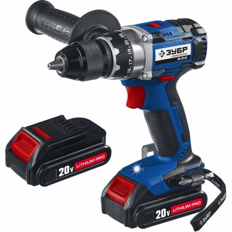 Дрель-шуруповерт ЗУБР 20В бесщеточная, 2 АКБ (1,5Ач), в кейсе, Профессионал. DB-20 A5
Дрель-шуруповерт ЗУБР 20В бесщеточная, 2 АКБ (1,5Ач), в кейсе, Профессионал. DB-20 A5