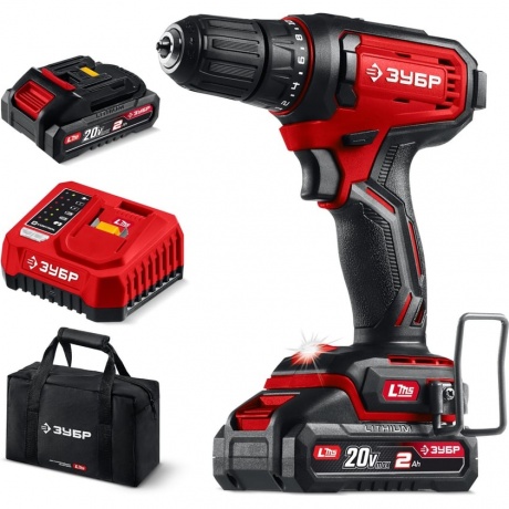 Дрель-шуруповерт ЗУБР 20 В, 40 Н·м, 2 АКБ LMS (2 А·ч), сумка (ДШ-40-22)
Дрель-шуруповерт ЗУБР 20 В, 40 Н·м, 2 АКБ LMS (2 А·ч), сумка (ДШ-40-22)