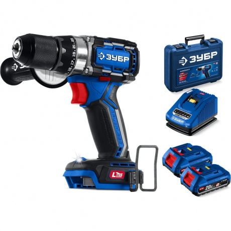Дрель-шуруповерт ЗУБР 20 В, 70 Н·м, 2 АКБ LMS (2 А·ч), бесщеточная, кейс, ПРОФЕССИОНАЛ (DB-70-22)
Дрель-шуруповерт ЗУБР 20 В, 70 Н·м, 2 АКБ LMS (2 А·ч), бесщеточная, кейс, ПРОФЕССИОНАЛ (DB-70-22)