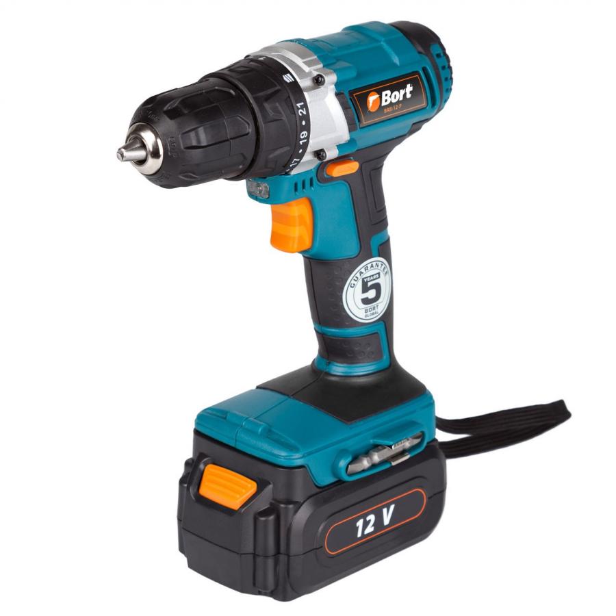 Дрель-шуруповерт аккумуляторная Bort BAB-12-P
Дрель-шуруповерт аккумуляторная Bort BAB-12-P