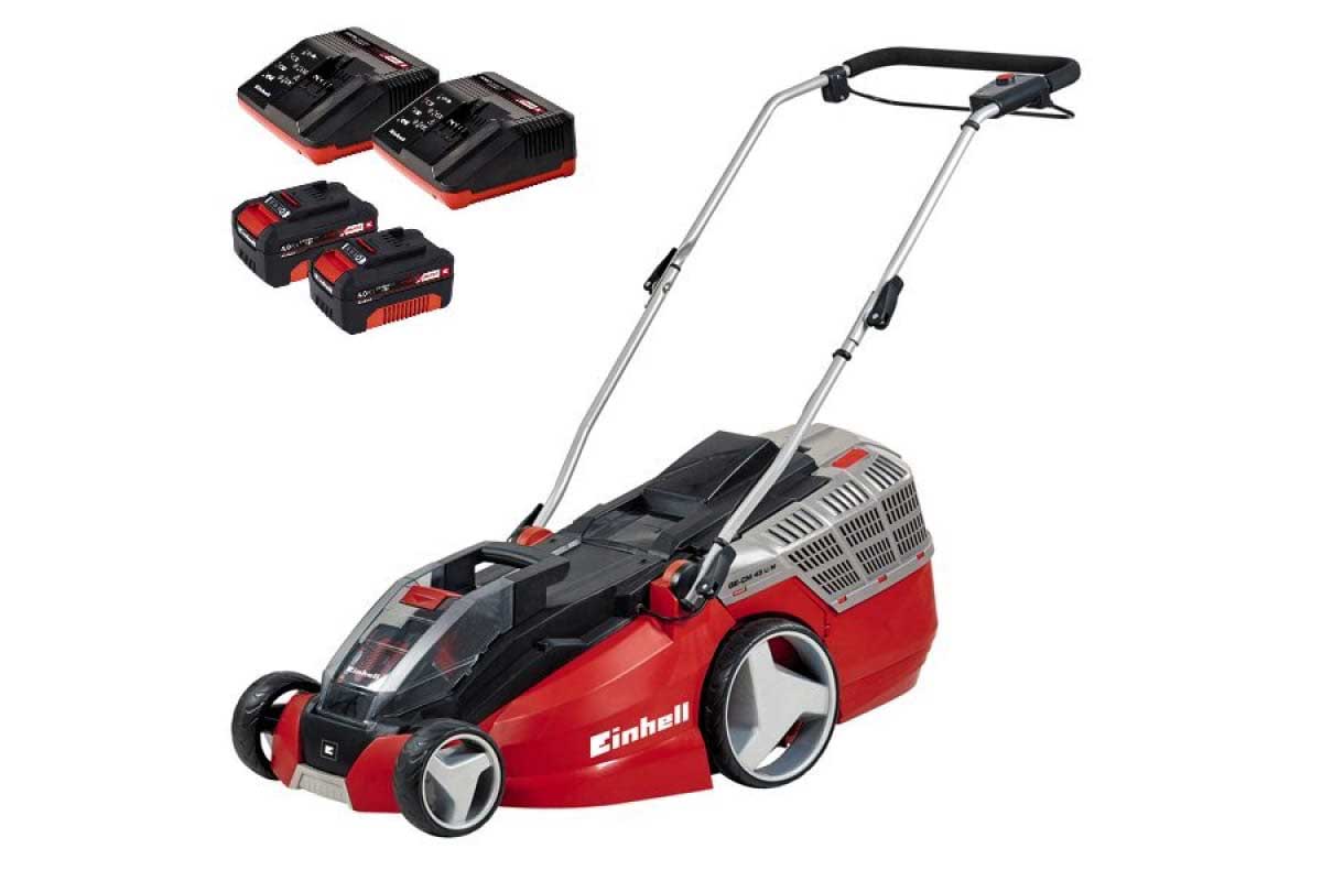 Газонокосилка аккумуляторная Einhell PXC GE-CM 43 Li M Kit 2x4,0Ah
Газонокосилка аккумуляторная Einhell PXC GE-CM 43 Li M Kit 2x4,0Ah