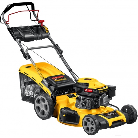 Газонокосилка бензиновая самоходная 510мм, 6.5 л.с., STEHER (GLM-510p)
Газонокосилка бензиновая самоходная 510мм, 6.5 л.с., STEHER (GLM-510p)