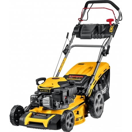 STEHER 460 мм, 4.5 л.с., бензиновая самоходная газонокосилка (GLM-460p)
STEHER 460 мм, 4.5 л.с., бензиновая самоходная газонокосилка (GLM-460p)