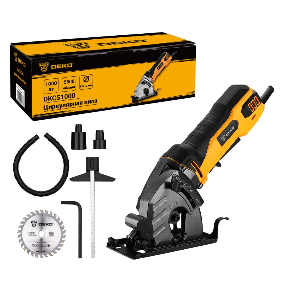 Циркулярная пила DEKO DKCS1000, 1000Вт, 5500 об/мин
Циркулярная пила DEKO DKCS1000, 1000Вт, 5500 об/мин