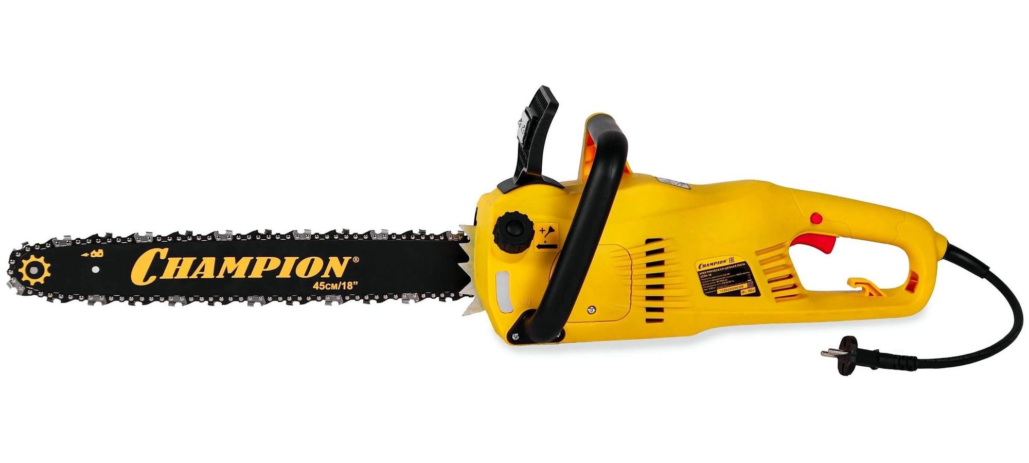 Электропила CHAMPION 522N-18" 3/8-1,3-62 (2,2кВт 4,1кг)
Электропила CHAMPION 522N-18" 3/8-1,3-62 (2,2кВт 4,1кг)